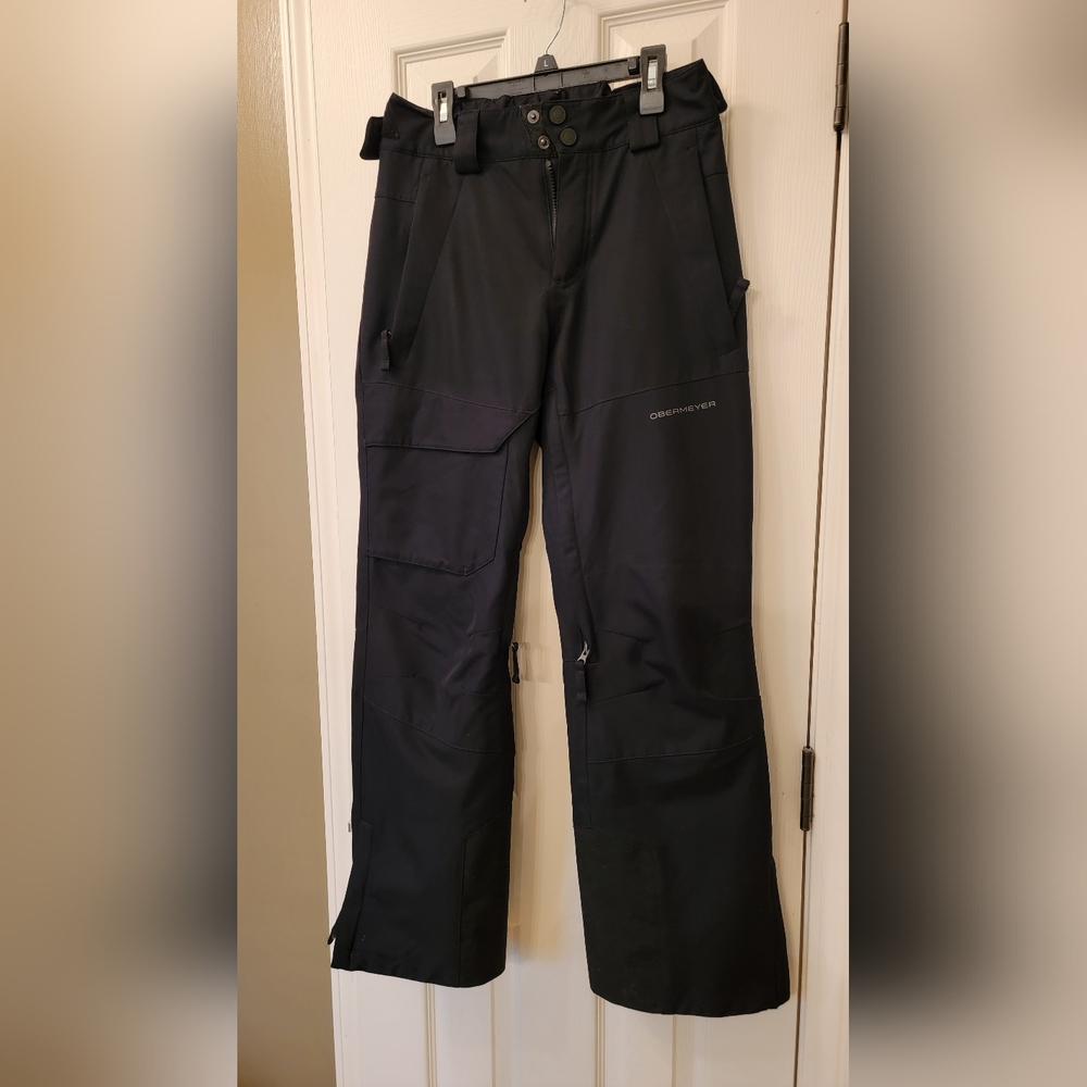 Men's Small Black Obermeyer Ski Pants Like New